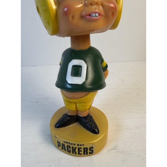 Sports Specialties 1975 Bobblehead Green Bay Packers NFL Football Nodder Vintage - Picture 3 of 16